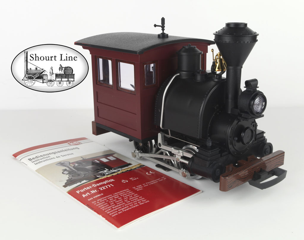LGB 22771 Porter Steam Loco Lights-Smoke-Decoder loco and user manual